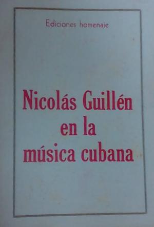 Nicolás Guillén en la música cubana